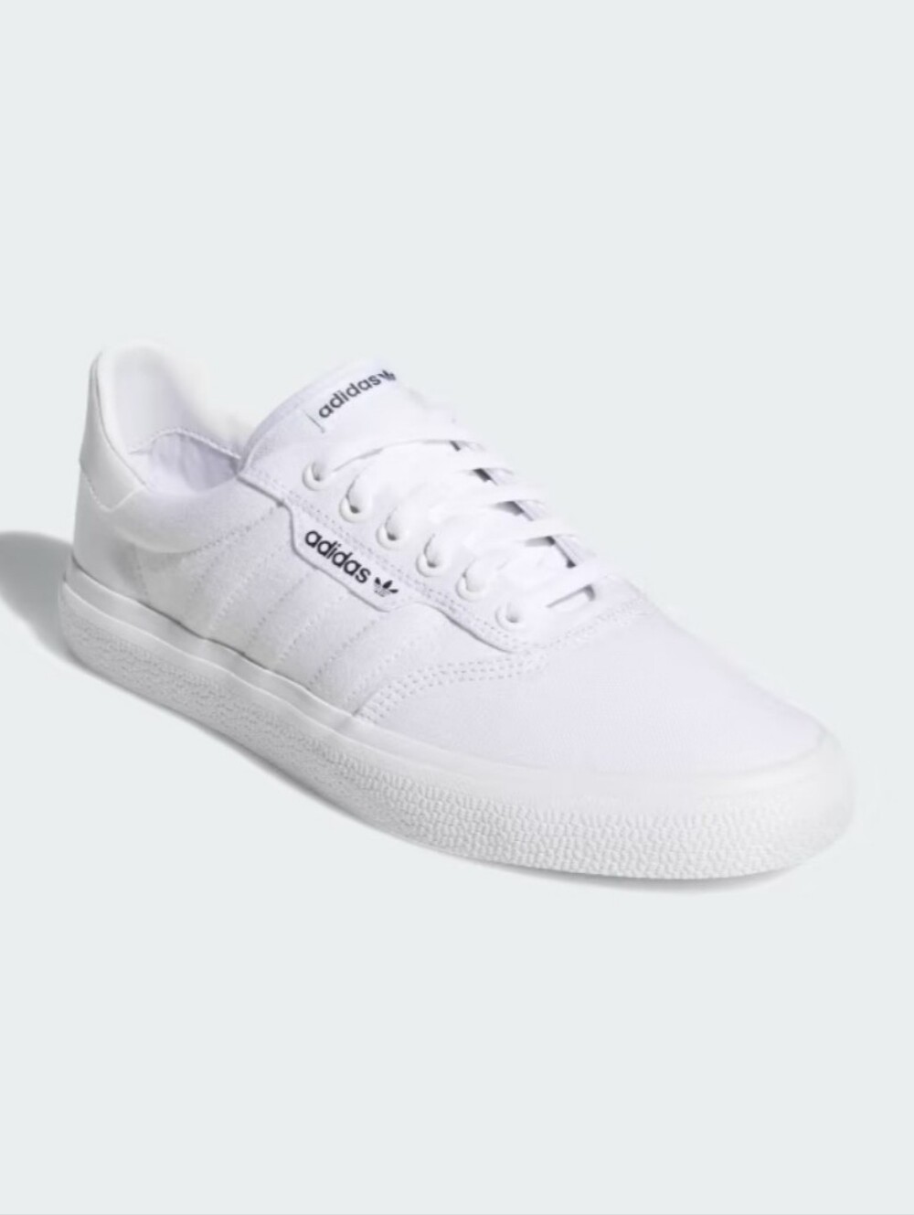 Adidas 3MC VULC White Low-Top Canvas Sneakers Size 6